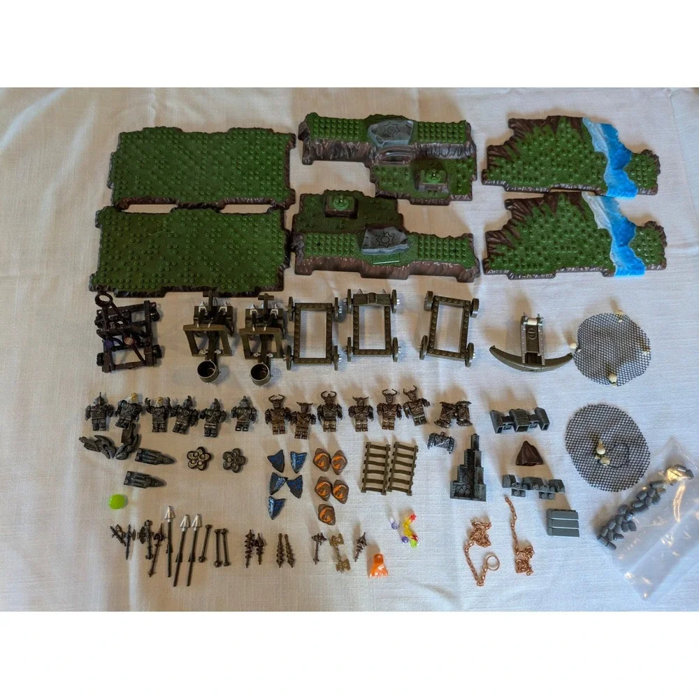 Mega Bloks Dragons‎ Krystal Wars Castle Parts Figures AccessorsLot Terrain 9883